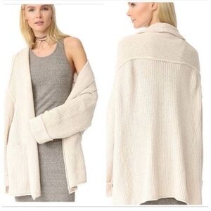 Free People Cream Women's Cardigan